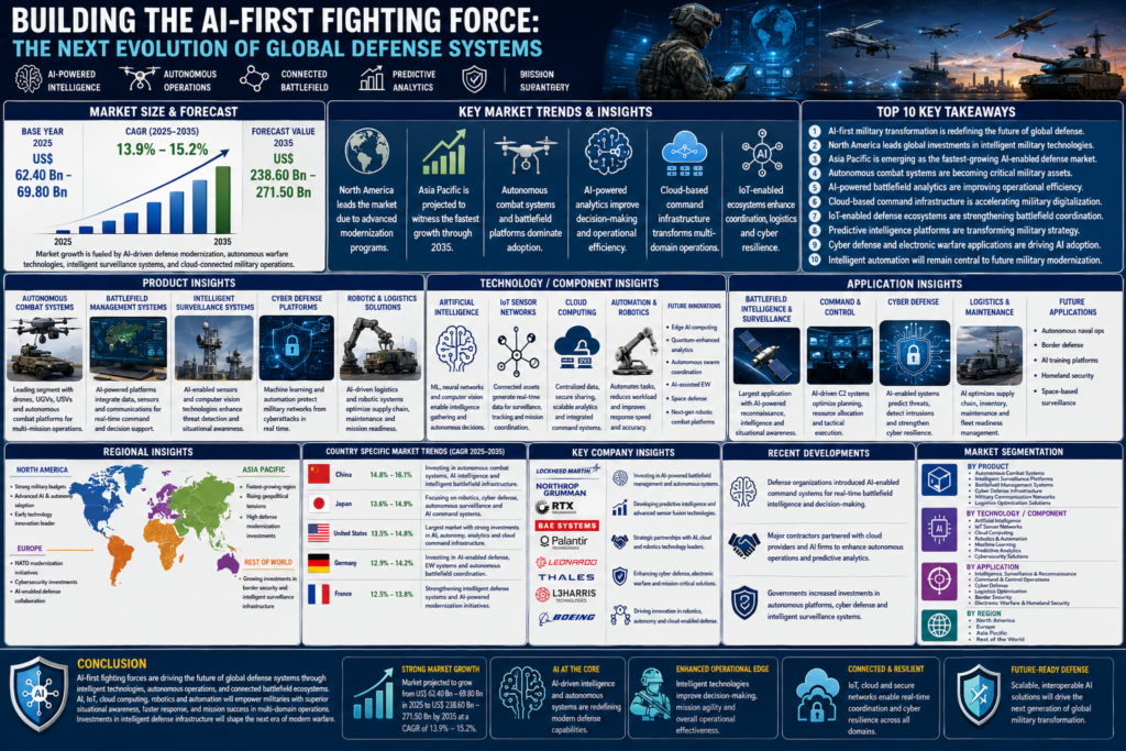 Future of AI-Enabled Combat Systems and Smart Defense Networks