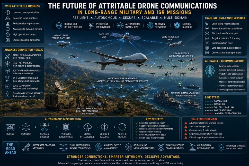 Attritable Drone Communications