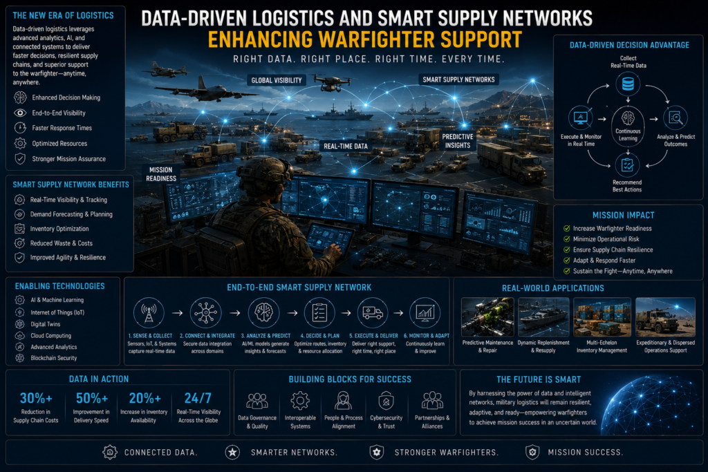Data-Driven Logistics and Smart Supply Networks Enhancing Warfighter Support